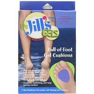 Dr. Jill'S Voetpads Dr. Jill's bal-van-voet gelkussens, 1/4 inch dik, 2/doos
