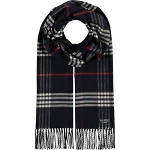 FRAAS Cashmink sjaal 35 x 200 cm - zachter dan kasjmier - Made in Germany - sjaal geruit voor dames en heren - perfect voor herfst en winter, Blueprint, Eén Maat