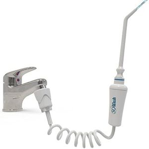 Monddouche SOWASH WATERJET, Wordt aangesloten op de kraan, Waterflosser zonder batterijen en elektriciteit, Kop met enkele lineaire straal, Italiaans product