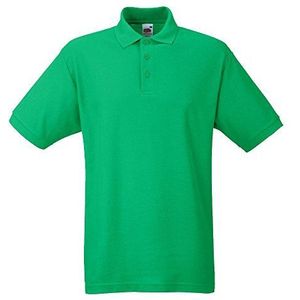 Poloshirt * 65/35 Polo * Fruit of the Loom M L XL XXL 3XL 4XL 5XL ook kleurensets, Kelly Green, 3XL