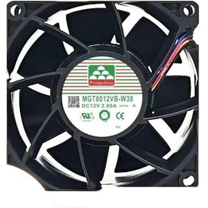 Voor Yongli MGT8012VB-W38 80mm X 38mm voor waterdichte ventilator: 12V, 2.8A, snelheid serverkoeling dubbele kogellagers 13500 RPM(Waterproof)