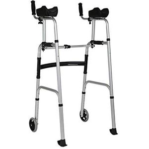 Walker, Sta-revalidatie Volwassen Medisch Rechtop Walker Onderste ledematen Training Sta-revalidatie Multifunctionele wandelstok met wielen en stoelkruk little surprise
