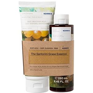 Korres Santorini Grape Body Milk & Body Cleanser Set