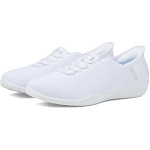 Skechers Newbury St-Lightly Sneakers voor dames, wit/weelderige tuin, 35,5 EU, Witte weelderige tuin, 35.5 EU