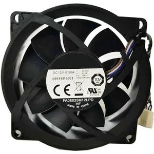 Voor CoolerMaster FA08025M12LPD 12V 0.50A 804057-001 80 * 80 * 25mm Koelventilator 4pin Processorkoeler Koellichaamventilator