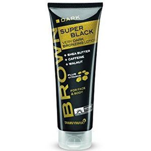 Tannymaxx Brown Super Black Very Dark Bronzing Lotion, per stuk verpakt (1 x 125 ml)