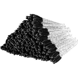 300 stuks kristallen mascara toverstaf wimperborstel applicator wenkbrauwborstel voor wimpers verlenging benodigdheden (roze)