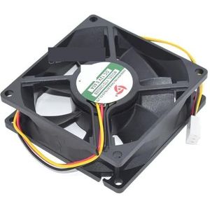 YTD128025B 8CM vierkante koelventilator DC12V 0,60A 3-lijns koeler