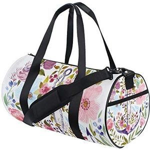 AJINGA Crazy Eenhoorn Zonnebril Reizen Duffle Bag Sport Bagage met Rugzak Riemen voor Gym