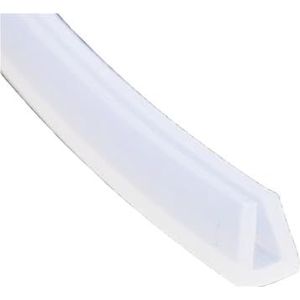 Rubberen glasafdichtingsstrip, U-kanaal siliconen rubberen douchedeur glasafdichtingsstrip, randafwerking beglazing weerstrip randbescherming 1 stuk (22 mm x 18 mm x 1 meter)(8MMX10MMX3METERS)