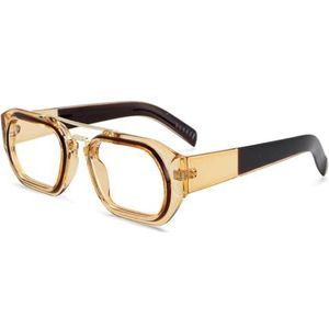 Nepbrillen, Brilmonturen met lenzen, veelkleurig, unisex(Light Brown)