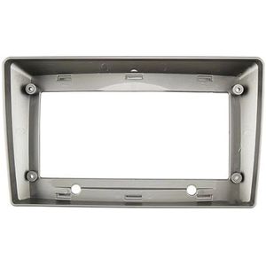 Autoradio Frame Kit Stereo Refit Fascia Bezel Frontplaat Kabel Adapter Voor HYUNDAI H-1 Voor Starex I800 Voor ILoad Voor IMax Auto Fascia Radio Paneel(Silver frame)