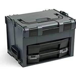 Bosch Sortimo LS-Boxx 306 gereedschapskoffer set in antraciet | Met i-Boxx 72 C3 & LS-lade 72 | Bosch gereedschapskoffer leeg | compatibel met LBoxx