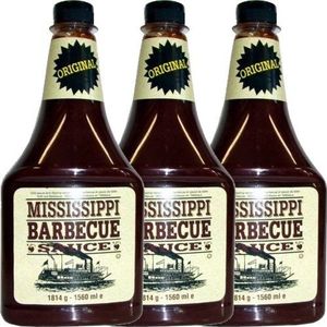 Mississippi Barbecuesaus 'Original' 3 x 1560 ml (grillsaus)