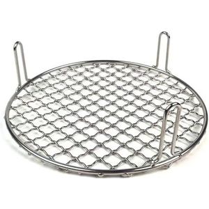 Roestvrij staal rond rooster, buiten koken camping barbecue rooster, uniforme verwarming barbecue bakplaat voor picknick tuin 30 cm, 35 cm/40 cm (30 cm