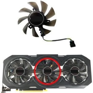 Voor GALAX voor GeForce GTX106 01070 1070ti 1080 GAMER/Ashes Algemene grafische kaart vervangende ventilator(Middle fan)
