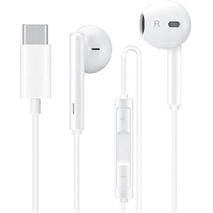 USB C hoofdtelefoon met kabel, in-ear headset, digitale audio voor Samsung Galaxy S25 S24 S23 S22 S21 A56 A55 A36 A35 A34 A26 voor iPhone 17 17Pro 16 16Pro 15 15Pro Google Pixel 10 9 8 7 Xiaomi 17 15