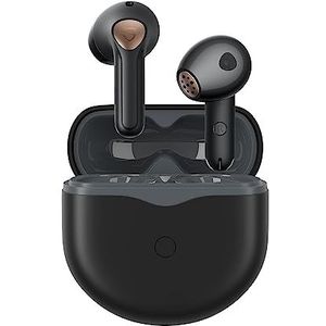 SoundPEATS Air4 Draadloze Oordopjes Adaptieve Actieve Ruisonderdrukking, Bluetooth 5.3 Oortjes Draadloos met 6 Microfoon, Earbuds Noise Cancelling aptX Lossless, 26 Uur Batterijduur Zwart