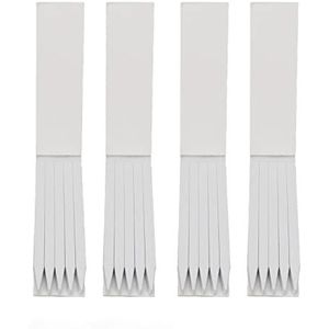 Wegwerpparfumteststrips, 400 stuks, papieren geurteststrips, witte geurstrips voor etherische parfumolie, 0,8 x 13 cm met deksel (wit)