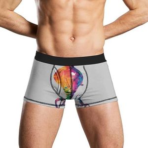 Gloeilamp van Tentakels Regenboog Druipende Heren Ondergoed Ademend Boxer Slips Zachte Stretch Boxers Trunks