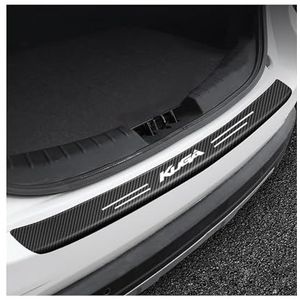 1 Stuk Koolstofvezel Kofferbakdrempelbeschermer Voor Ford Kuga, Zelfklevend En Slijtvast, Bescherming En Decoratie Voor Achterbumper En Drempels