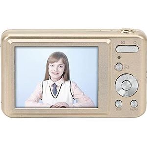 Digitale Slr Camera Lenzen 2.7in Camera ABS Metaal 48MP High Definition 8x Optische Zoom Draagbare Digitale Camera voor Kinderen Beginners(Goud) (Goud)
