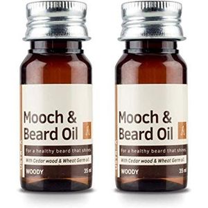 Ustra Woody Mooch and Beard Oil - 35 ml (Set of 2)