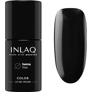 INLAQ® HEMA Free UV Gel Nagellak Black Dress 6 ml - Gel Nagellak Free of Hema - Gellak UV LED Lak in Verschillende Kleuren