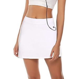 iClosam Dames Golfskort Tennisrok Sportprestatieskort Ingebouwde short Lichtgewicht rok voor hardlooptraining voor golftennis