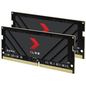 PNY XLR8 Gaming 32 GB (2 x 16 GB) DDR4 DRAM 3200 MHz (PC4-25600) CL20 1.2V dubbelkanaals overklokte notebook/laptop (SODIMM) computergeheugenkit - MN32GK2D43200X
