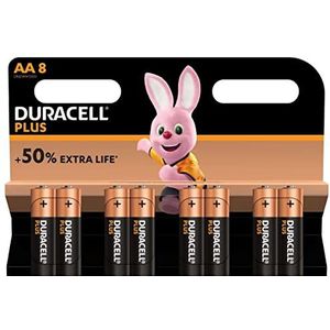 Duracell Plus Power Type AA alkaline batterijen, 8-pack