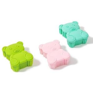 Hoogwaardige sensorische stofborstel voor kinderen of autisme, zachte siliconen lichaamsreiniger, 2-in-1 sensorische stofborstel voor ergotherapie, siliconen spons, borstel