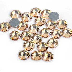 Lavendel Paars/Paars Fluweel Ijzer Op Steentjes/Hot fix Kristal Steentjes Strass Nail Art Naaien & Stof Decoretion-Gold Shadow-SS6 1440 stks