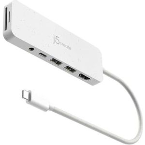 j5create JCD373EC-N interface hub USB Type-C 5000 Mbit/s Cyaan