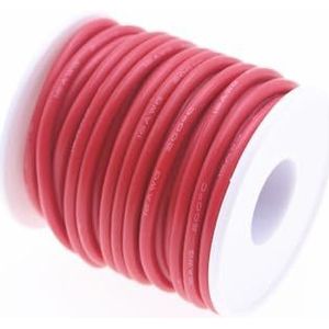 Siliconen kabel Elektrische draad, 10 meter hittebestendige siliconendraad, veelkleurig, meerdere maten(Rood,16 AWG 10 meters)