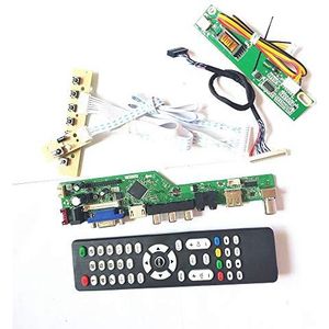 Voor N154I1-L08/L09 Remote+Inverter+toetsenbord VGA HDMI AV USB RF 1CCFL 30Pin LVDS LCD-scherm T.V53 controller board DIY kit (N154I1-L08)