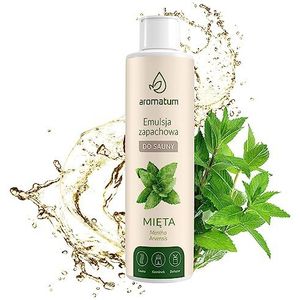 AROMATUM Sauna-Infusie, 250ml Sauna Infusion, Extract Concentraat met Muntolie, Sauna Oliën | BIO Etherische oliën Natuurlijke Sauna Infusion | Saunaolie voor Aromatherapie Intensief Aroma