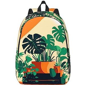 Cartoon Turtle Back Bamboe Canvas Grote Capaciteit Duffel Tas met Verstelbare Schouderriemen voor School Outdoor Sport, Zwart, M