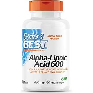 Doctor's Best - Alfa-Liponzuur - 600 mg - 180 Capsules