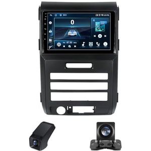 Autoradio 2Din Bluetooth met Carplay en Android Auto,geldt voor Ford F150 P415 Raptor 2008-2014 9 inch met touchscreen stereo auto ondersteunt GPS stuurbediening Achteruitrijcamera(B,NF-7)