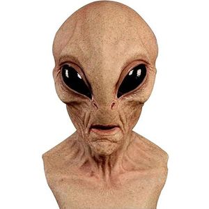 Alien Masker, Volledig Hoofd Latex Alien Masker, Gezicht Knuffel Alien Masker, Grappig Alien Masker, Realistisch Masker, Eng Halloween Masker, Alien Kostuum, For Feest(Skin color)