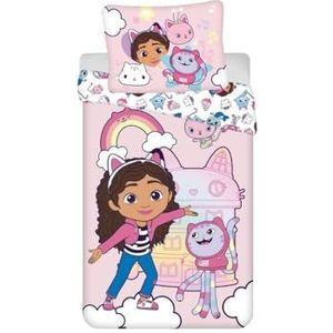 My sweety pop - Beddengoed - Gabby's Dollhouse - 2-delig - Kind - Dekbedovertrek - Omkeerbaar - 140 x 200 cm - Kussensloop - 70 x 90 cm Beddengoed - 100% Katoen - Gabby