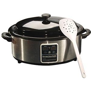 Master Massage Hot Stone Warmteapparaat met digitale controle-eenheid en temperatuurweergave incl. scheplepel 6 liter