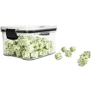 JOLINTAL Toetsenbord Schakelaar Container Keycaps Opbergdoos Transparante Kunststof Verzegelde Schakelaar Opslag Kan Mechanisch Toetsenbord Keycaps Schakelaars Display Kan (460 ml)