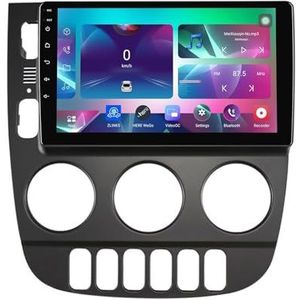 9"" Android 14 Touchscreen Autoradio 2 din met AHD Omgekeerd beeld Bediening op het stuur Bluetooth GPS navigatie Draadloze CarPlay voor Benz ML 350 W163 2001-2005(Q400(8+256G))