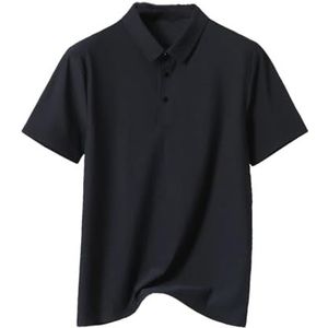 Dvbfufv Mannen Zomer Polo's Shirts Mannen Klassieke Korte Mouw Shirts Mannen Golf Ademend Sneldrogend T-Shirt, 2199 Zwart, 5XL
