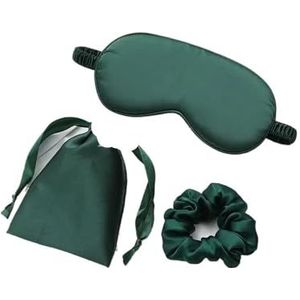 3 stuks set vrouwen geïmiteerd zijde slaap oogmasker oogpatches gezichtsmasker oogmasker oogschaduw blinddoek reizen rust oogbedekking nacht oogschaduw (champagne)