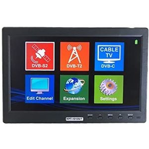 Satellietzoekers 10.1 Inch TFT LCD DVB-S2 DVB-T2 DVB-C Satelliet Finder Meter HD Satelliet TV Ontvanger Vs WS-6916 6933 V8 Finder LCD-scherm met meter met satellietdetectie