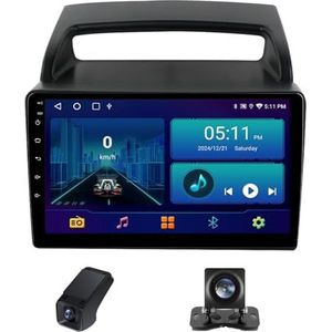 9inch Car Radio Touchscreen geldt voor Kia Carnival VQ 2006-2014, Achteruitrijcamera Compatibel met CarPlay/Android Auto/Bluetooth AM FM/RDS Radio GPS-navigatie/4GLTE 5GWIFI(NF-2)