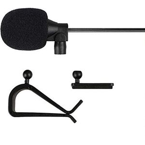 LINHUIPAD Auto Stereo Microfoon 3,5 mm Externe Mic Compatibel voor Kenwood Boss Corehan Power Acoustik JVC Sony Jensen Alpine Auto Stereo CD DVD Speler Radio Navigatie BT met Clip Mount